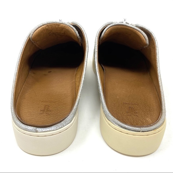 Frye Leather Zip Mules - Lena silver - Picture 6 of 9